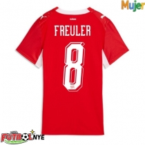 Camiseta Suiza Remo Freuler #8 Primera Equipación para mujer Mundial 2026 manga corta